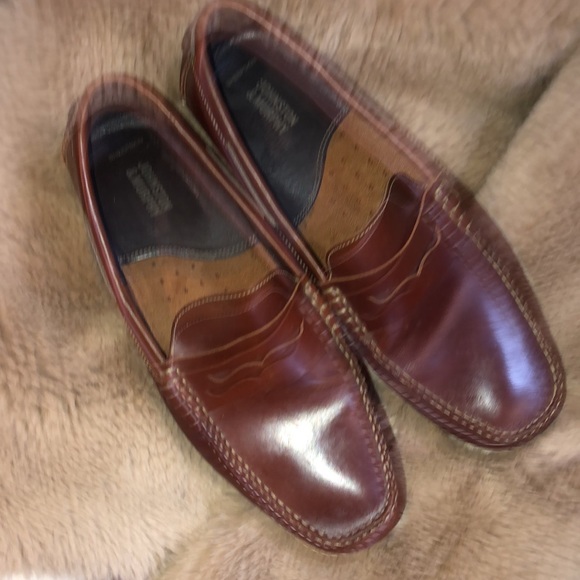 JOHNSTON & MURPHY GIBSON PENNY TAN size 11.5 - Picture 3 of 12